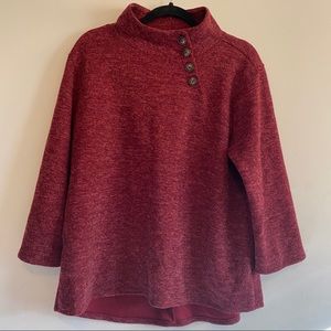 St. John’s Bay Burgundy Sweater Size L